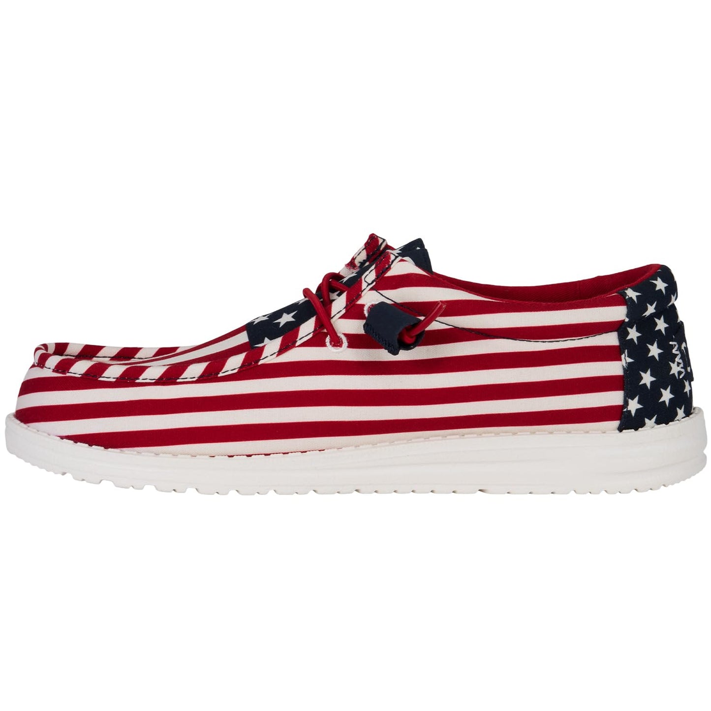Hey Dude Wally Patriotic, Mens Shoes, Slip-on Loafers, Comfortable & Light-Weight