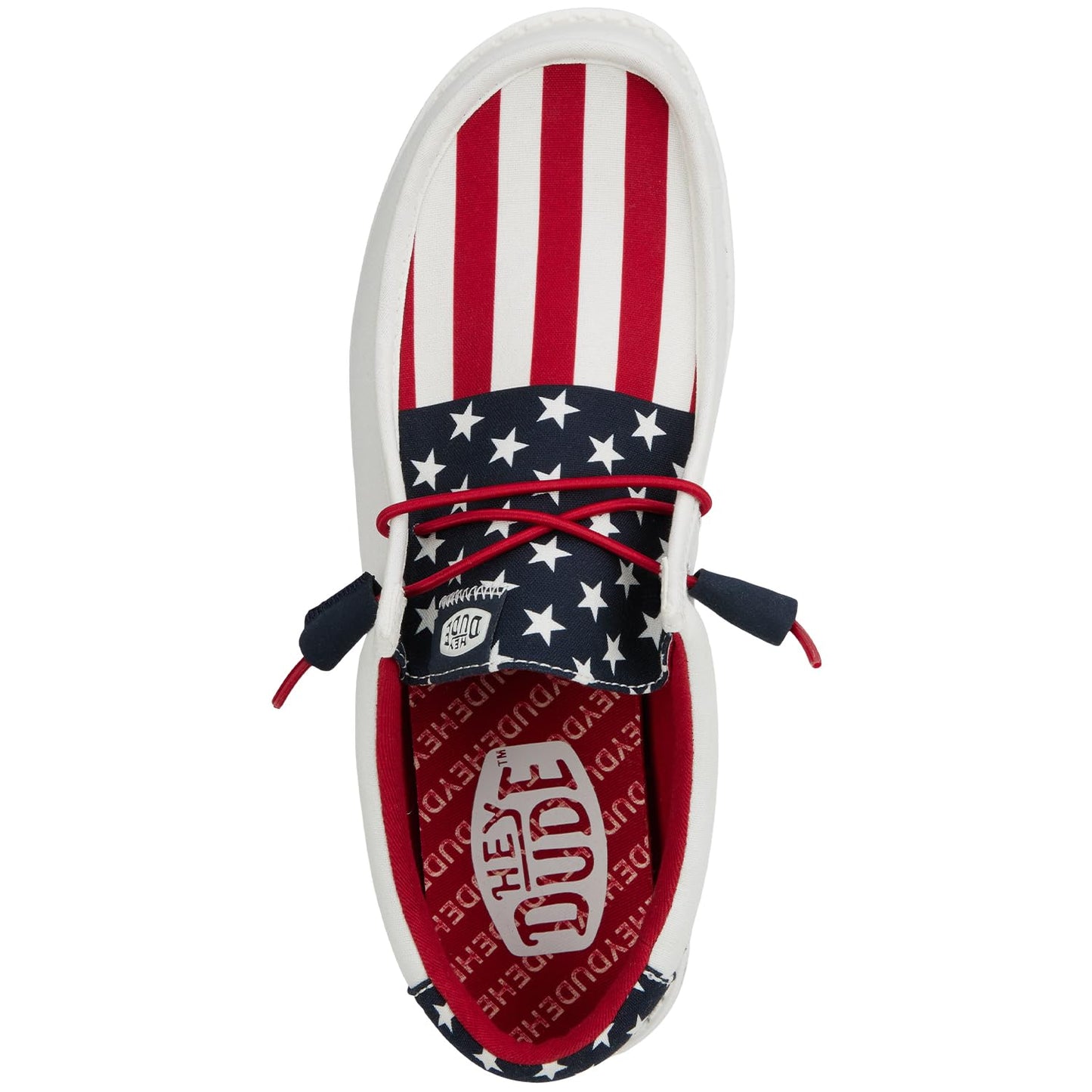 Hey Dude Wally Patriotic, Mens Shoes, Slip-on Loafers, Comfortable & Light-Weight