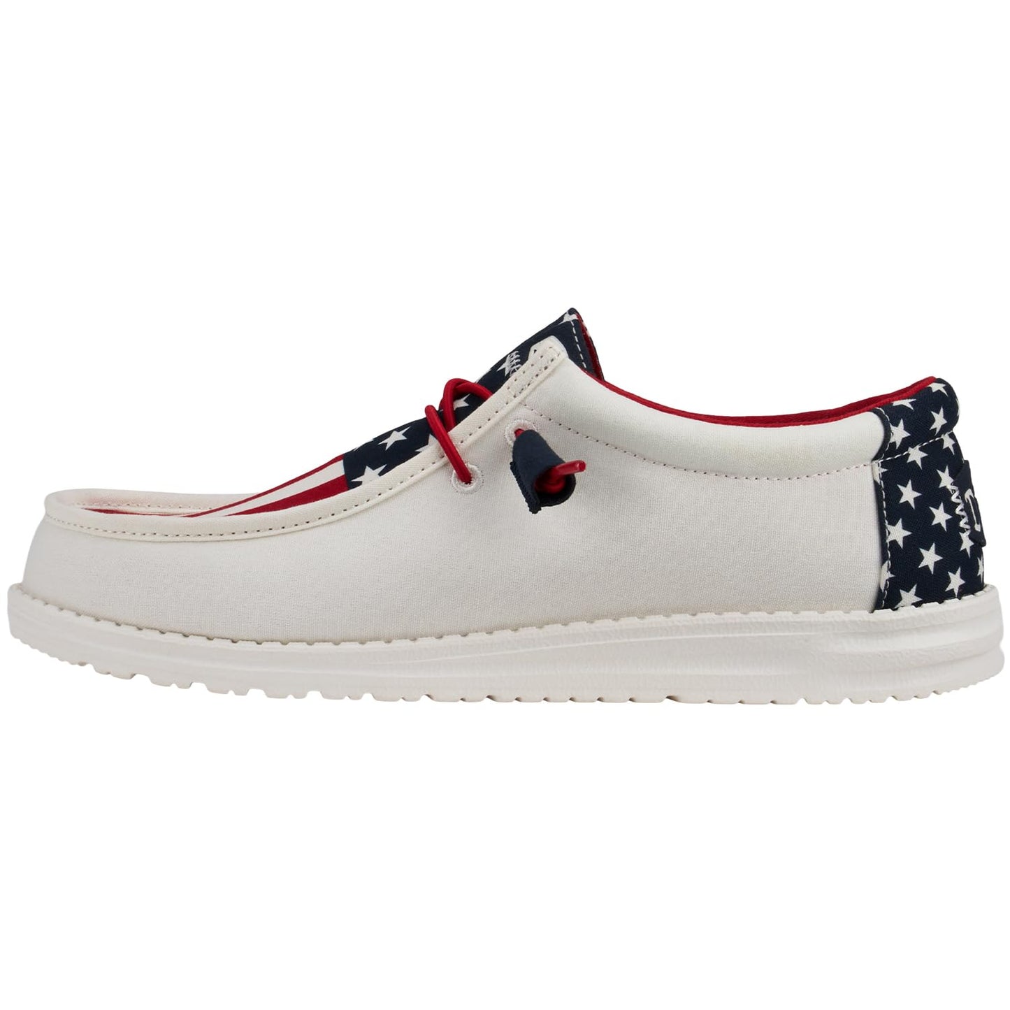 Hey Dude Wally Patriotic, Mens Shoes, Slip-on Loafers, Comfortable & Light-Weight
