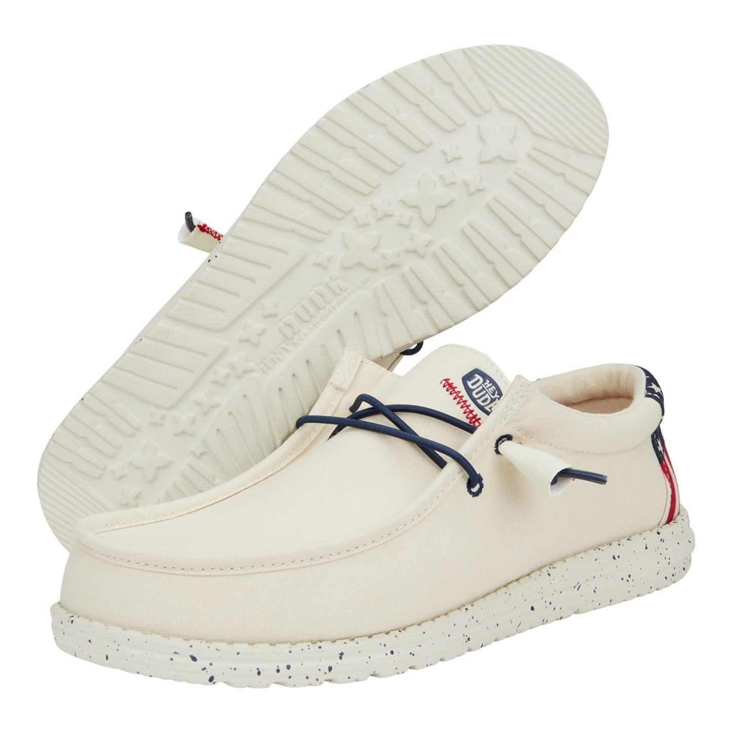 Hey Dude Wally Patriotic, Mens Shoes, Slip-on Loafers, Comfortable & Light-Weight