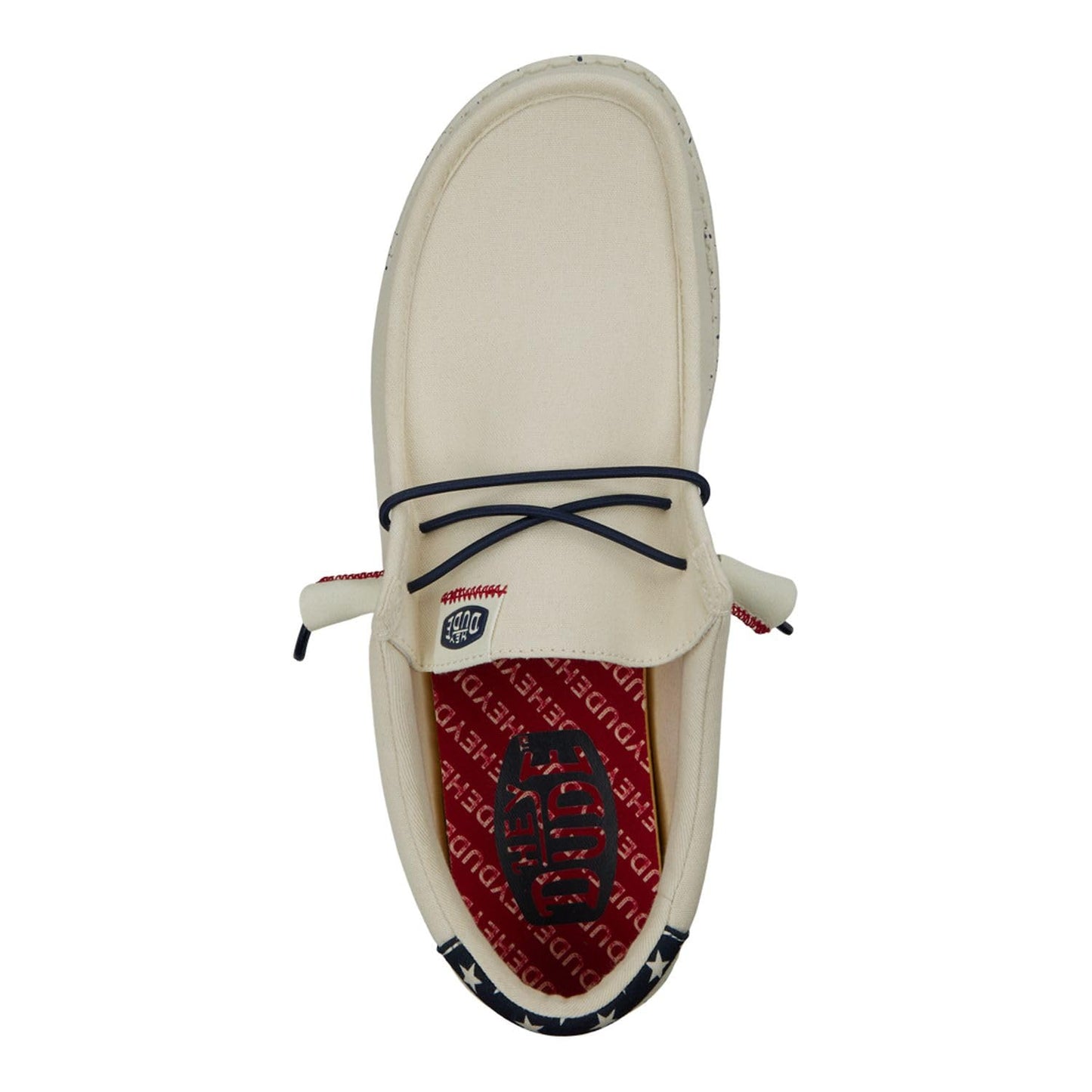 Hey Dude Wally Patriotic, Mens Shoes, Slip-on Loafers, Comfortable & Light-Weight
