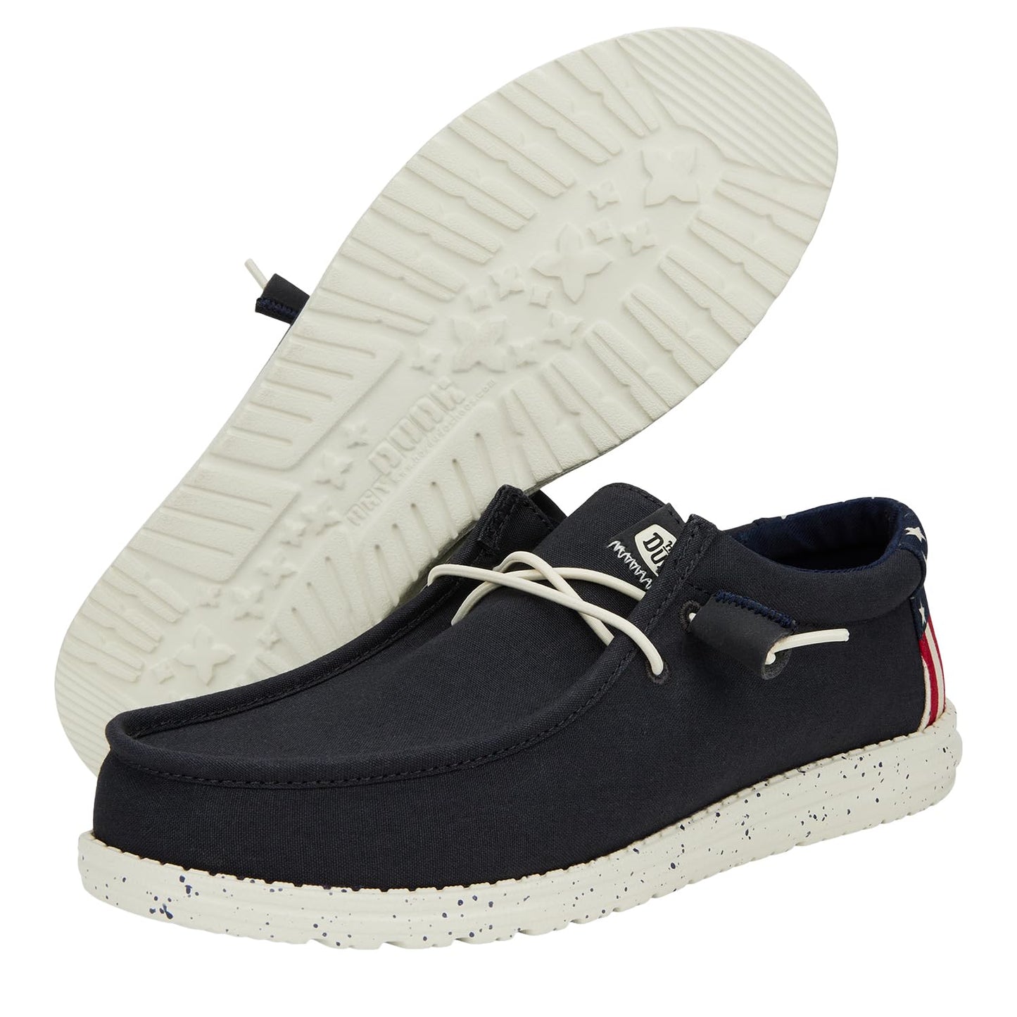 Hey Dude Wally Patriotic, Mens Shoes, Slip-on Loafers, Comfortable & Light-Weight